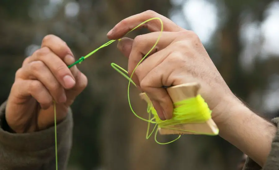 how to cut braided fishing line